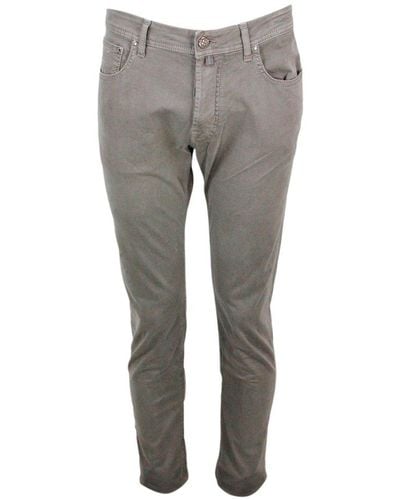 Jacob Cohen Logo-patch Straight-leg Jeans - Gray