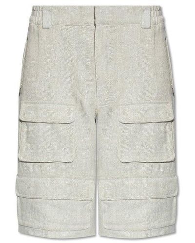 MISBHV Linen Shorts, - White