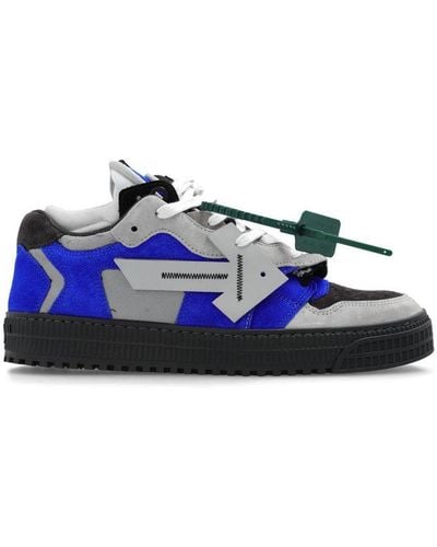 Off-White c/o Virgil Abloh Floating Arrow 3.0 Suede Sneakers - Blue