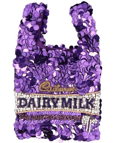 Anya Hindmarch Anya Brands Dairy Milk Tote Bag - Purple
