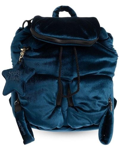 See By Chloé Joy Rider Drawstring Backpack - Blue