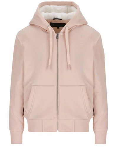 Moose Knuckles Classic Bunny Zipped Hoodie - Pink