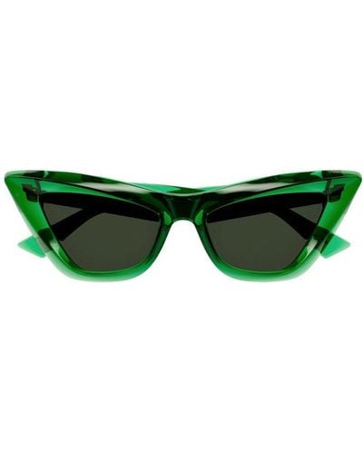 Bottega Veneta Cat-eye Frame Sunglasses - Green