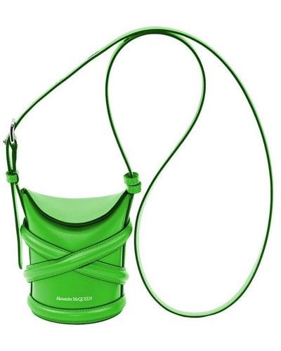 Alexander McQueen The Curve Mini Crossbody Bag - Green