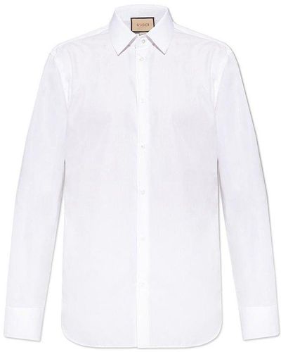 Gucci Front Buttons Cotton Shirt - White