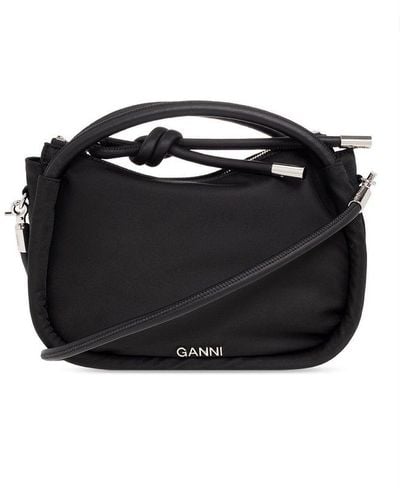 Ganni Hobo Shoulder Bag - Black