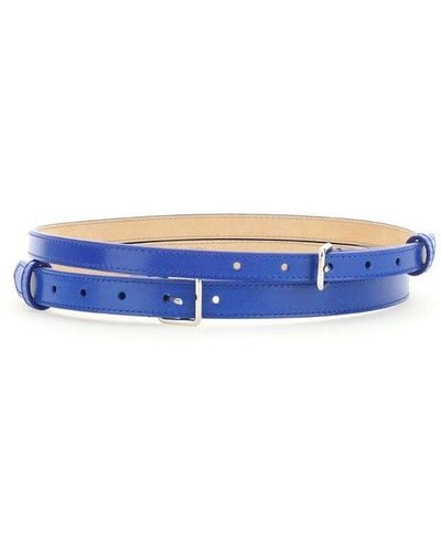 Alexander McQueen Double Wrap Belt - Blue