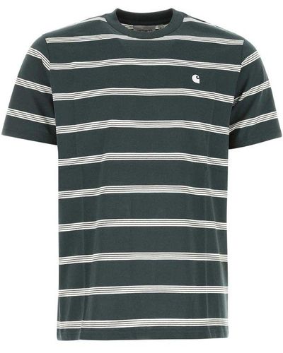 Carhartt Striped Crewneck T-shirt - Green