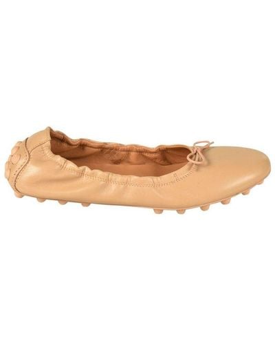 Tod's Gommino Slip-on Ballerina Shoes - Brown