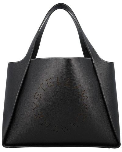 Stella McCartney Stella Logo Top Handle Bag - Black
