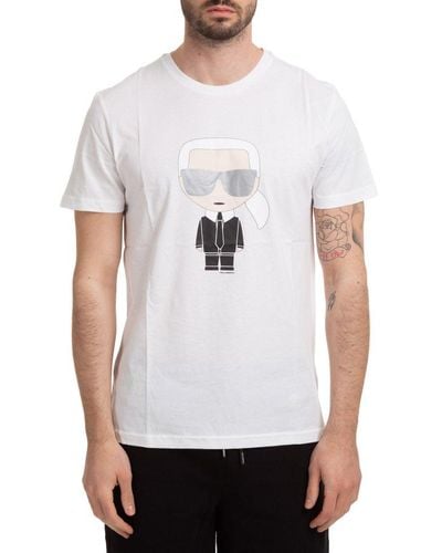 Karl Lagerfeld K/ikonik Cotton T-shirt - White
