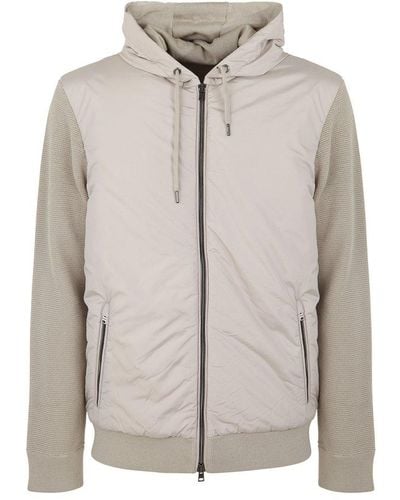 Herno Nylon Padded Bomber Jacket Clothing - Grey