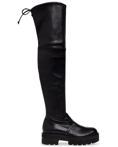 Stuart Weitzman 'lowland' Leather Boots - Black