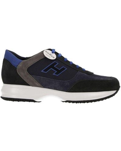 Hogan Interactive Lace-up Trainers - Blue