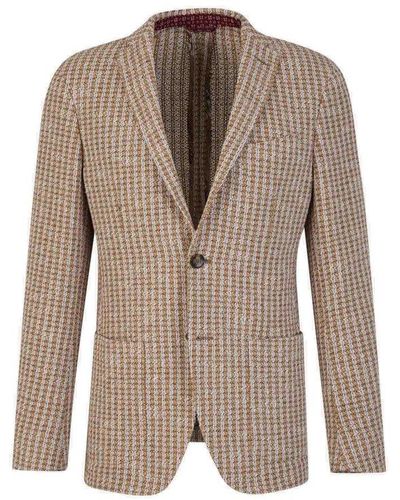 Etro Cotton Knit Blazer - Brown