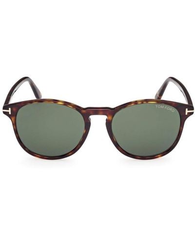 Tom Ford Round Frame Sunglasses - Green