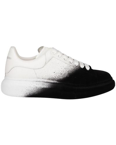 Alexander McQueen Multicoloured Faded Leather Low Top Sneakers - Multicolor