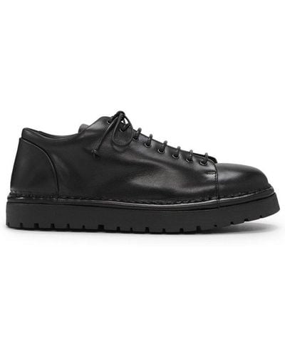 Marsèll Pallottola Round-toe Lace-up Shoes - Black