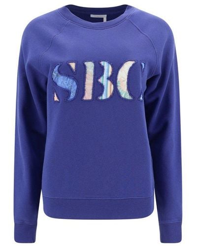 See By Chloé Ee By Chloé Sweatshirts - Blue