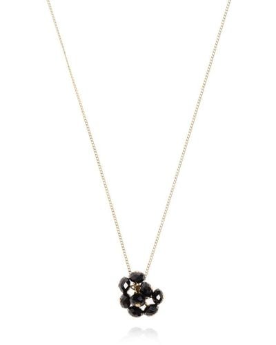 Isabel Marant Crystal Drop Necklace - White