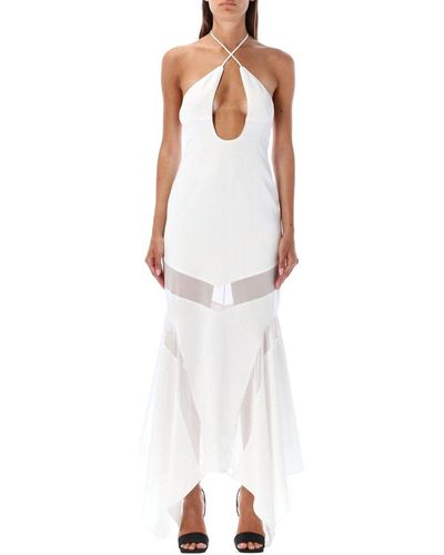 The Attico Saskia Midi Dress - White