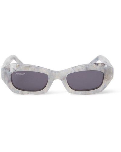Off-White c/o Virgil Abloh Venezia Rectangular Frame Sunglasses - White