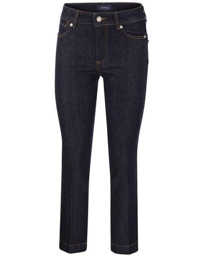 Sportmax Record Perfect Fit Flared Trousers - Blue