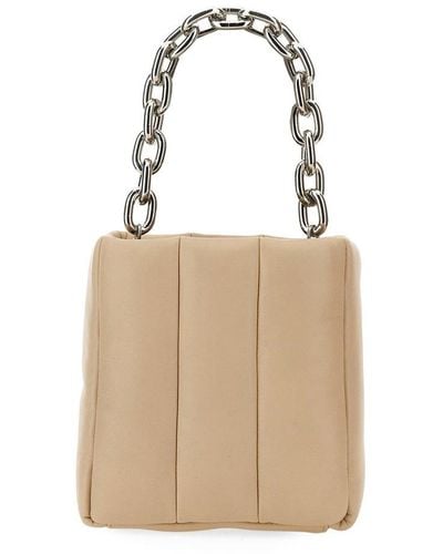 Stand Studio Quilted Chain-linked Tote Bag - Natural