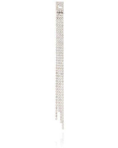 Gucci Clip-on Embellished Earring - White