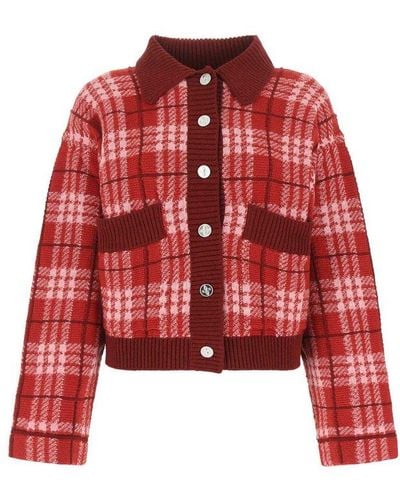 Barrie Collared Button-up Knit Cardigan