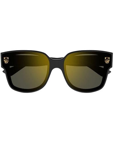 Cartier Butterfly Frame Sunglasses - Black