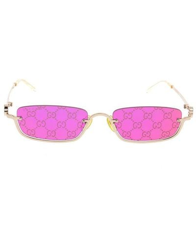 Gucci Rectangle Frame Sunglasses - Black