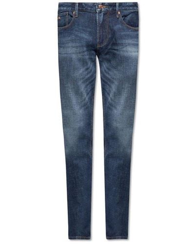 Emporio Armani J06 Straight-leg Jeans - Blue