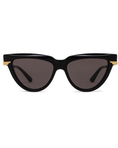 Bottega Veneta Cat Eye Frame Sunglasses - Black