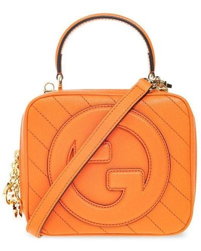 Gucci Blondie Top Handle Bag - Orange