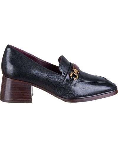 Tory Burch Perrine Logo Plaque Heeled Loafers - Blue