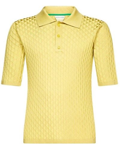 Bottega Veneta Buttoned Polo Shirt - Yellow