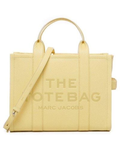 Marc Jacobs Logo-embossed Medium Tote Bag - Metallic