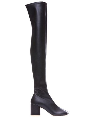 MM6 by Maison Martin Margiela Anatomic Thigh-high Boots - Black