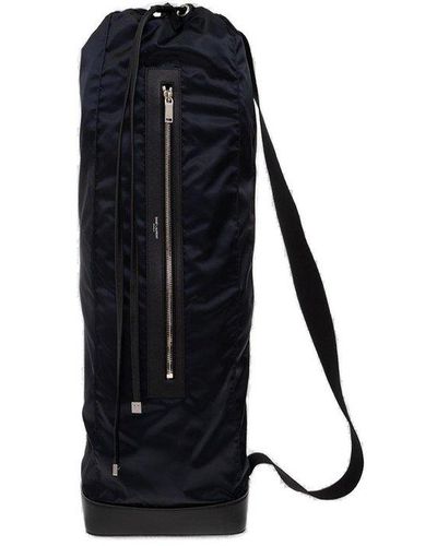 Saint Laurent Vertical Drawstring-fastened Zipped Duffle Bag - Black