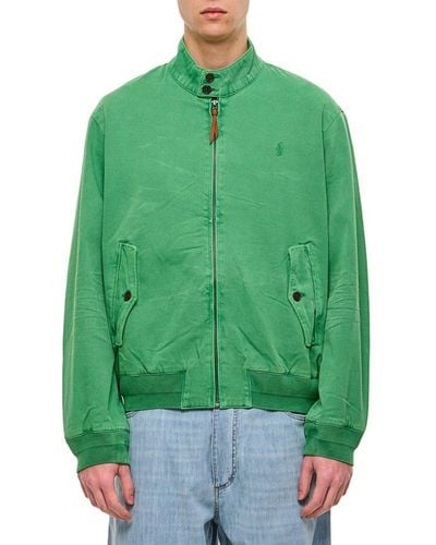 Polo Ralph Lauren Polo Pony Embroidered Bomber Jacket - Green
