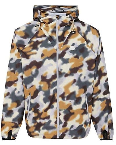 KENZO Camouflage Zip-up Long-sleeved Jacket - Multicolour