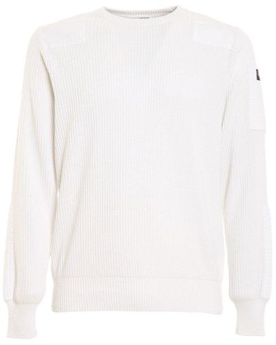 Paul & Shark Long-sleeved Crewneck Sweater - White