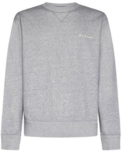 Isabel Marant Mikis Cotton-blend Sweatshirt - Grey