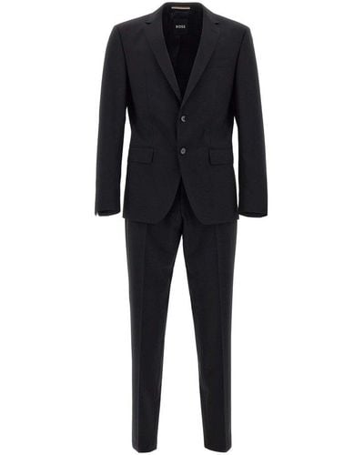 BOSS Single Breasted Two-piece Suit - Black