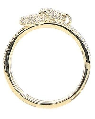 Apm Monaco Embellished Triple Hoop Ring - Metallic