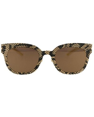Mykita X Maison Margiela Square Frame Sunglasses - Brown