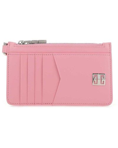 Givenchy 4g Zipped Cardholder - Pink