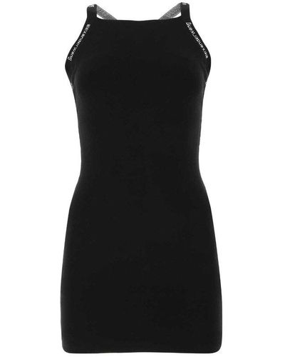 Alexander Wang Cross-strapped Mini Dress - Black