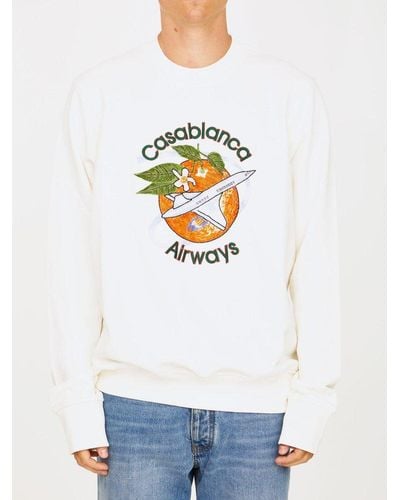 Casablancabrand Airways Sweatshirt - White